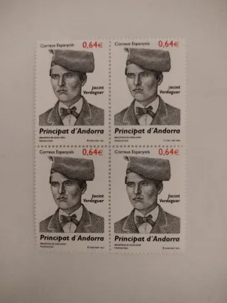 4 Francobolli Andorra Europa 0,64€