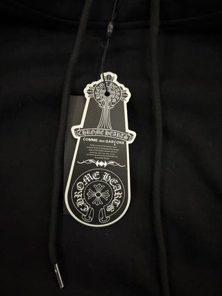 Felpa Chrome Hearts Nera con Logo Multicolor