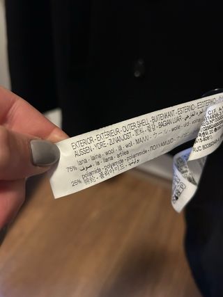 Abrigo marinero lana ZARA Talla M