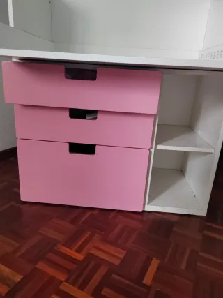 Cambiador evolutivo rosa