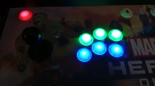 Botón azul para arcade