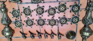 Piezas de lámpara de hierro estilo vintage