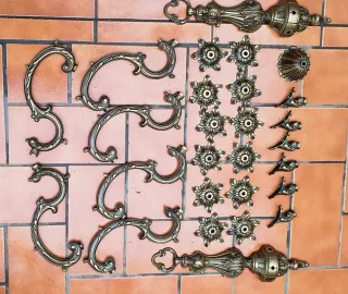 Piezas de lámpara de hierro estilo vintage