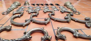 Piezas de lámpara de hierro estilo vintage