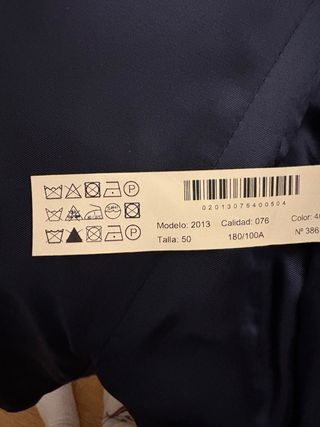 Americana Massimo Dutti Azul oscuro de espiga.