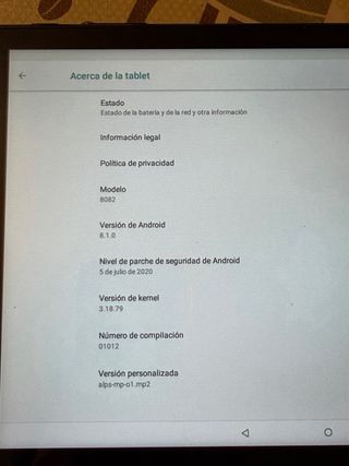 Tablet Alcatel Negra