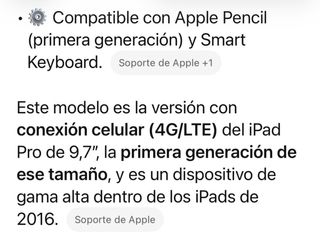 Apple iPad Pro 1ª Gen 2016 Plata