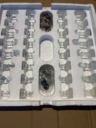 Ajedrez de Cristal Transparente