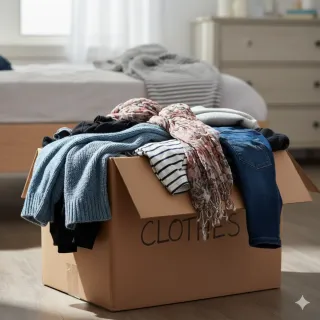 Caja de Ropa por Kg.