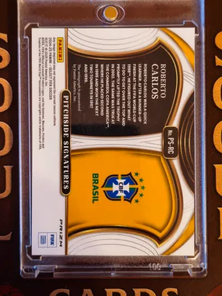 Cromo Auto Roberto Carlos Panini Select red