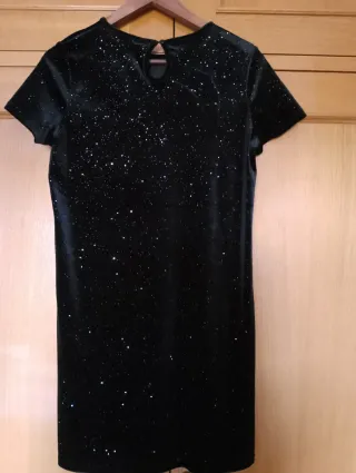 Vestido fiesta brillos Zara Talla XS 13-14