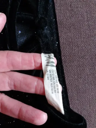 Vestido fiesta brillos Zara Talla XS 13-14