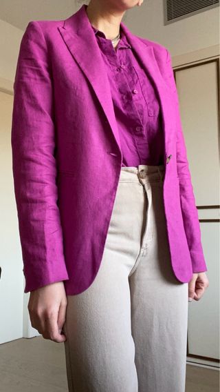 Lote Ropa Lino Violeta y Fucsia
