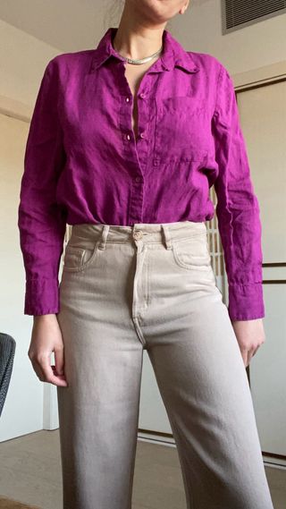 Lote Ropa Lino Violeta y Fucsia