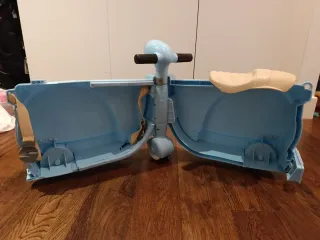 Maleta infantil Skoot azul y beige