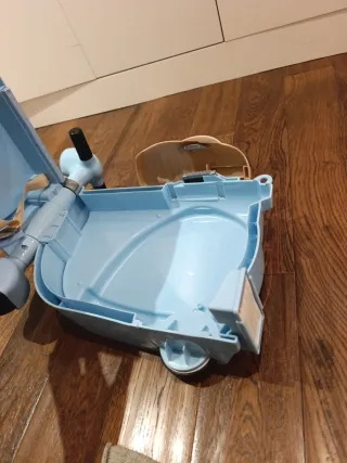 Maleta infantil Skoot azul y beige