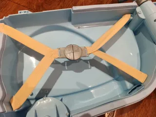 Maleta infantil Skoot azul y beige