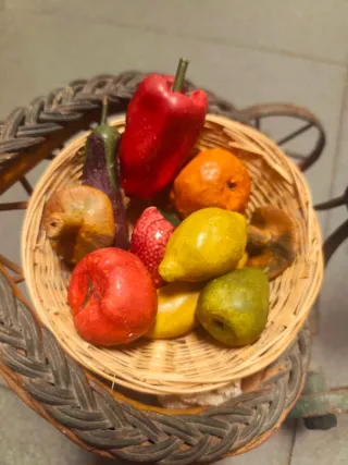 Bicicleta mariquita perez Vintage con Cesta De Fru