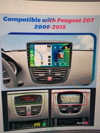 Pantalla Android Peugeot 207 (2006-2015)