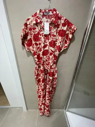 Vestido largo floral Mango nuevo con etiqueta