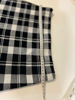 Falda Paccio cuadros blanco y negro