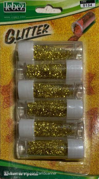 Glitter Lebez 6 tubetti oro