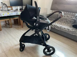 Carrito de bebé trío con base isofix para el coche