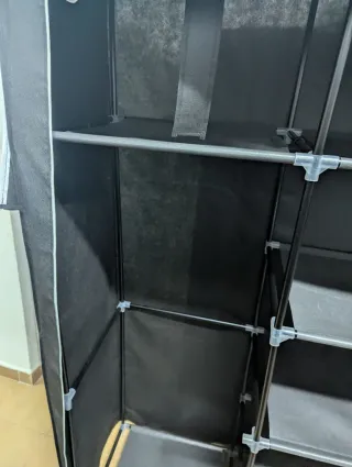 Armario de tela negro