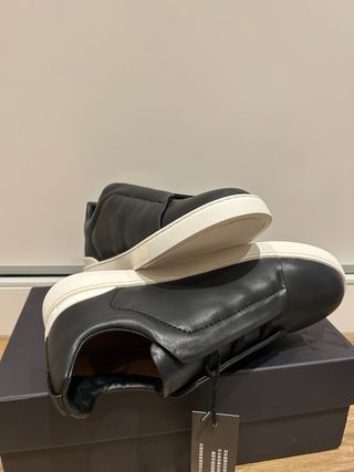Zegna Zapatillas de Cuero Negro Talla 44