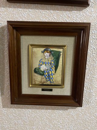 Cuadro Picasso Niño Arlequín