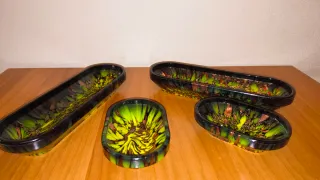 Set 4 Vasetti Murano Vetro Artistico