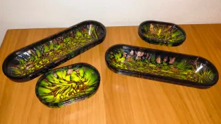 Set 4 Vasetti Murano Vetro Artistico