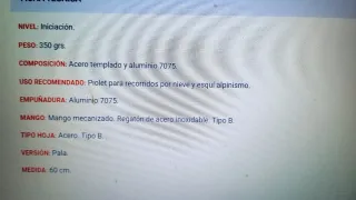 Piolet Petzl Glacier 60