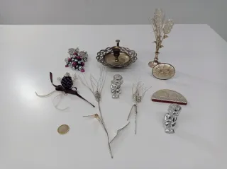 Collezione Oggetti Vintage Placcati Argento e non