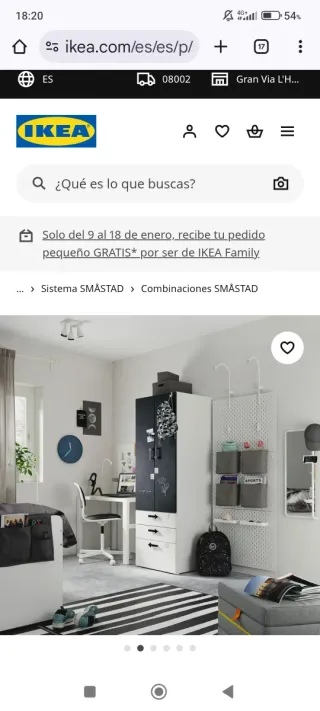 Armario juvenil IKEA SMÅSTAD