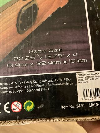 Mini mesa de billar con accesorios