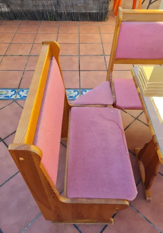 Conjunto rincón comedor con mesa