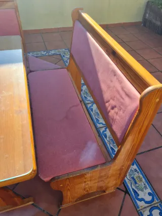 Conjunto rincón comedor con mesa