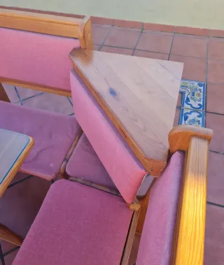 Conjunto rincón comedor con mesa