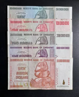 🇿🇼 Billetes Zimbabue 2008