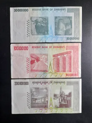 🇿🇼 Billetes Zimbabue 2008