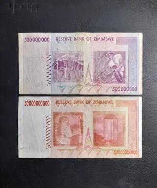 🇿🇼 Billetes Zimbabue 2008