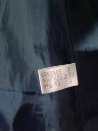 Gabardina azul talla 44 mujer