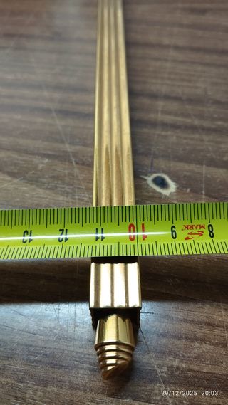 Abre cartas, boligrafo, escritorio/bañado en oro