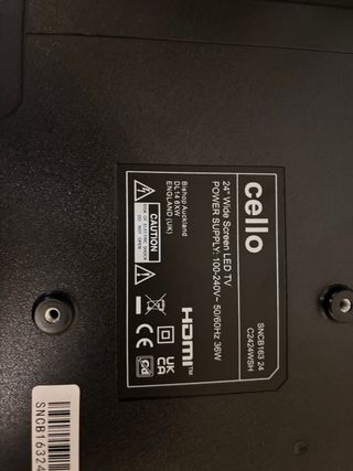 Televisor Cello LED C2424SH Negro