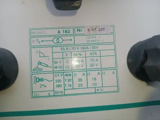 Soldador Praxair 182