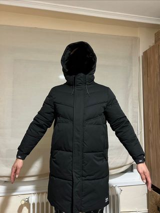 Cazadora Zara Negra Larga