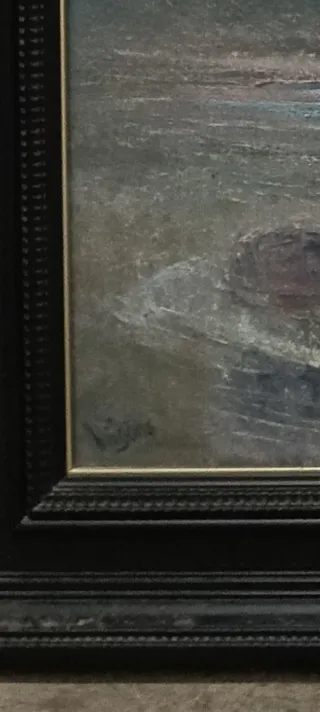 Lienzo Mario Antígono - Artista Canario