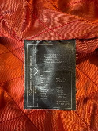 Cazadora rocker mujer piel de Bufalo