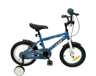 Bicicleta infantil 16 azul y blanca
